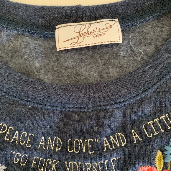 Locher’s Paris Peace & Love Sweatshirt - Picture 4 of 8